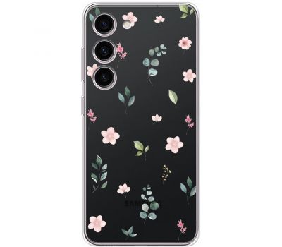 Чохол для Samsung Galaxy S23+ (S916) Mixcase квіти патерн квіти гілки евкаліпт