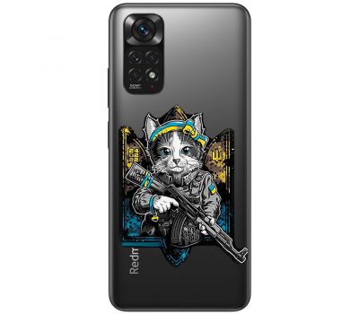 Чохол для Xiaomi Redmi Note 11 / 11s MixCase патріотичні кіт захисник