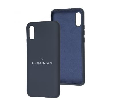 Чохол для Xiaomi Redmi 9A Full Nano I'm Ukrainian dark blue