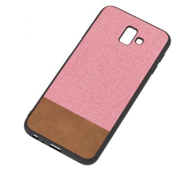 Чохол для Samsung Galaxy J6+ 2018 (J610) Hard Textile рожево-коричневий 3414057