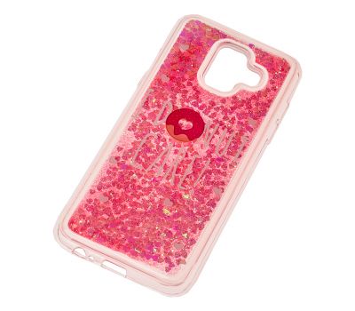 Чохол для Samsung Galaxy A6 2018 (A600) Блиск вода рожевий "донат" 3414019