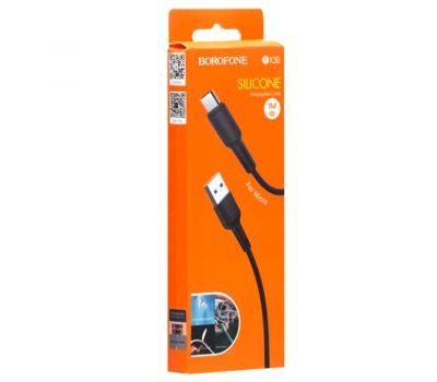 Кабель USB Borofone BX30 microUSB 2.4A 1m чорний 3415667