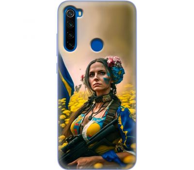 Чохол для Xiaomi Redmi Note 8T MixCase патріотичні ніжна Українка