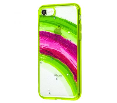 Чохол для iPhone 7 / 8 / Se 20 Colorful Rainbow зелений