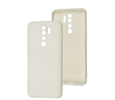 Чохол для Xiaomi Redmi Note 8 Pro Silicone Full Тризуб білий