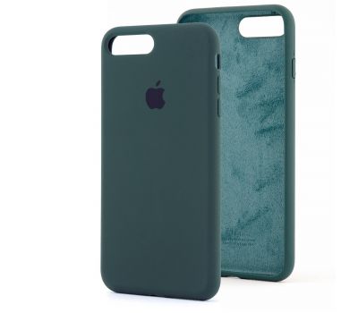 Чохол для iPhone 7 Plus / 8 Silicone Full зелений / forest green