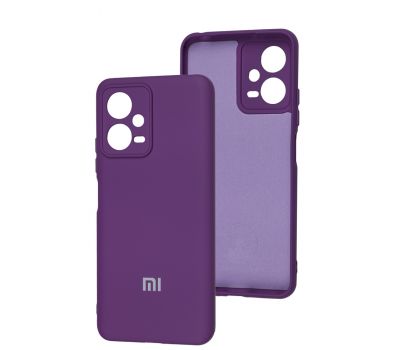 Чохол для Xiaomi Poco X5 / Note 12 5G Silicone Full camera purple