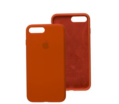 Чохол для iPhone 7 Plus / 8 Plus Silicone Full помаранчевий / electric orange