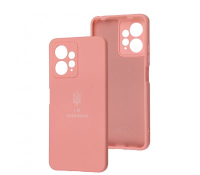 Чохол для Xiaomi Redmi Note 12 4G Silicone Full Тризуб рожевий / light pink