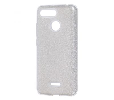 Чохол для Xiaomi Redmi 6 Shining Glitter з блискітками сріблястий