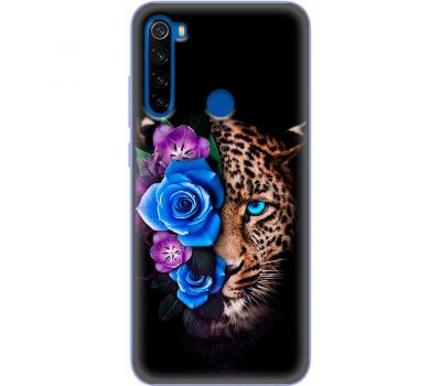 Чохол для Xiaomi Redmi Note 8T MixCase Леопард у квітах