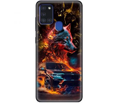 Чохол для Samsung Galaxy A21s (A217) MixCase машини неон bmw вовк