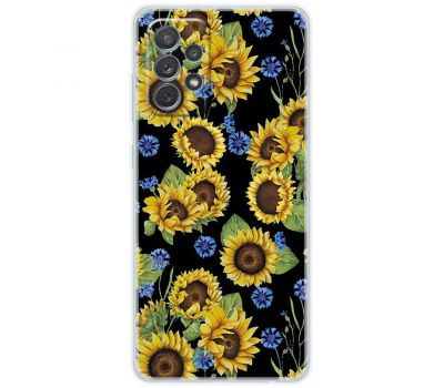Чохол для Samsung Galaxy A33 5G MixCase квіти соняшники