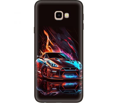 Чохол для Samsung Galaxy J4+ 2018 (J415) MixCase машини неон mix car