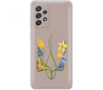 Чохол для Samsung Galaxy A33 5G Патріотичні квіти у формі герба