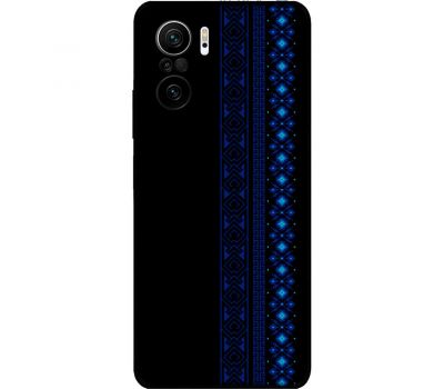 Чохол для Xiaomi Poco F3 MixCase патріотичні синій колір вишиванки
