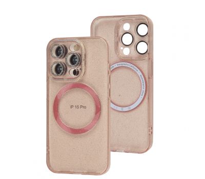 Чохол для iPhone 15 Pro Berlia Dazzling Gradient MagSafe pink