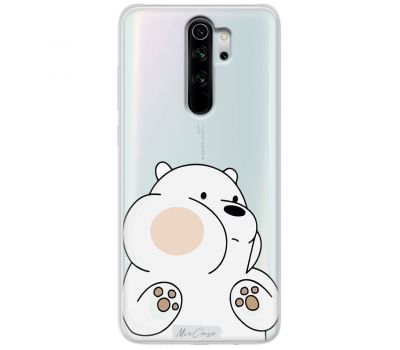 Чохол для Xiaomi Redmi Note 8 Pro MixCase мультики білий ведмедик