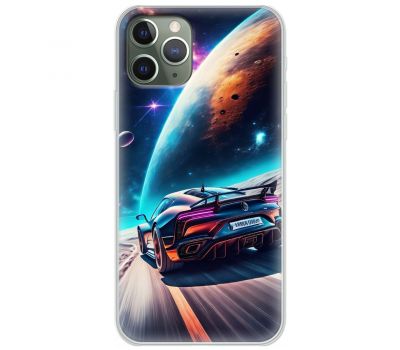 Чохол для iPhone 11 Pro Max MixCase машини неон на місяці