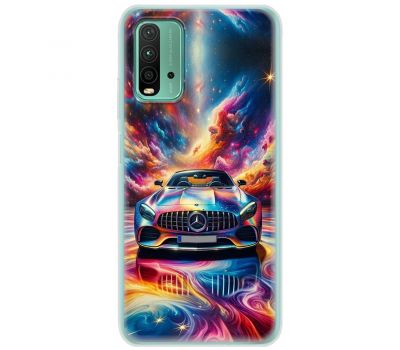 Чохол для Xiaomi Redmi 9T MixCase машини неон кольоровий мікс