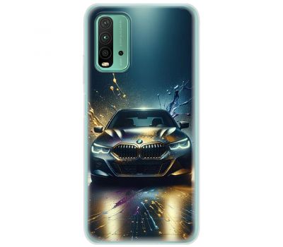 Чохол для Xiaomi Redmi 9T MixCase машини неон bmw