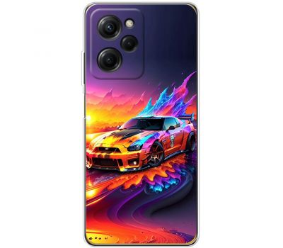 Чохол для Xiaomi Poco X5 Pro / Note 12 Pro Speed Speed MixCase машини неон mix