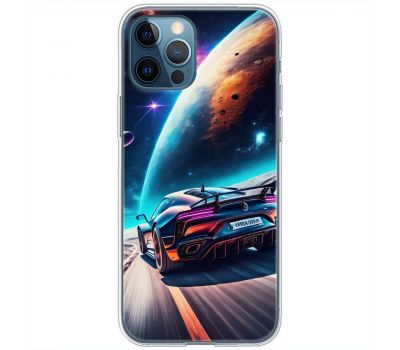 Чохол для iPhone 12 Pro MixCase машини неон на місяці