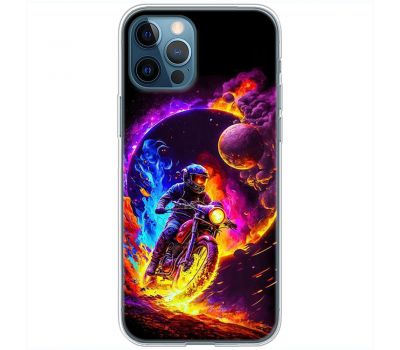 Чохол для iPhone 12 Pro MixCase машини неон мото у космосі