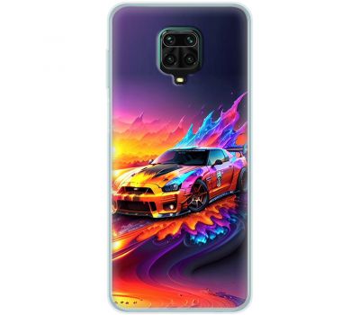 Чохол для Xiaomi Redmi Note 9S / 9 Pro MixCase машини неон mix