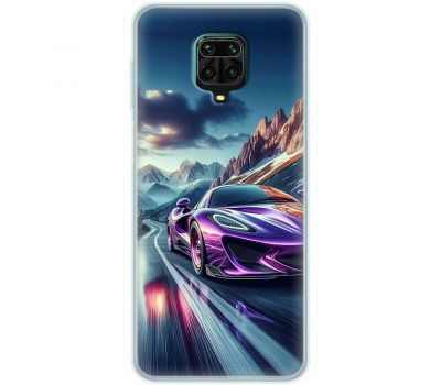 Чохол для Xiaomi Redmi Note 9S / 9 Pro MixCase машини неон в горах