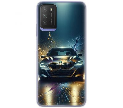 Чохол для Xiaomi Poco M3 MixCase машини неон bmw