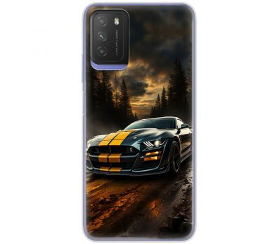 Чохол для Xiaomi Poco M3 MixCase машини неон Ford Mustang