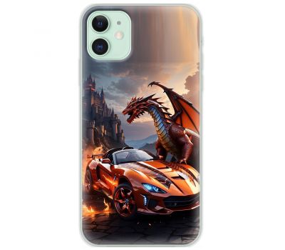 Чохол для iPhone 12 MixCase машини неон дракон