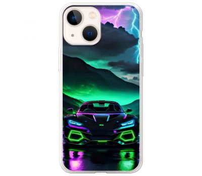 Чохол для iPhone 14 MixCase машини неон в ночі