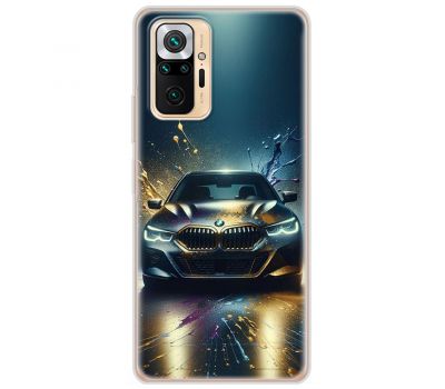 Чохол для Xiaomi Redmi Note 10 Pro MixCase машини неон bmw