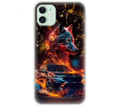 Чохол для iPhone 12 mini MixCase машини неон bmw вовк