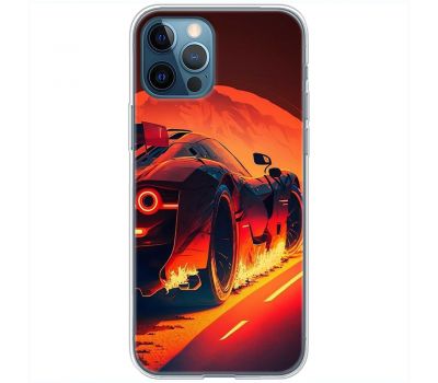 Чохол для iPhone 13 Pro Max MixCase машини неон жовто-помаранчева