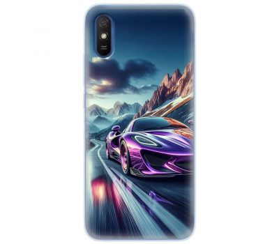 Чохол для Xiaomi Redmi 9A MixCase машини неон в горах