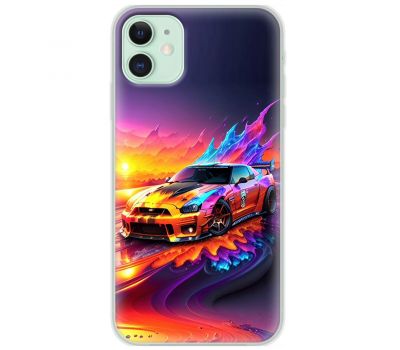 Чохол для iPhone 11 MixCase машини неон mix