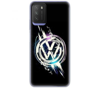 Чохол для Xiaomi Poco M3 MixCase машини неон volkswagen