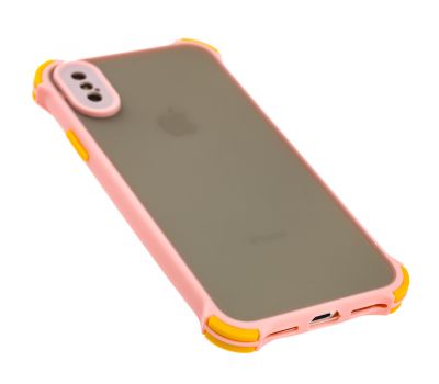 Чохол для iPhone X / Xs LikGus Totu corner protection рожевий 3427317