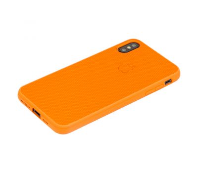 Чохол Carbon New для iPhone Xs Max помаранчевий 3427829