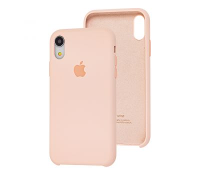 Чохол Silicone для iPhone Xr Premium case рожевий пісок
