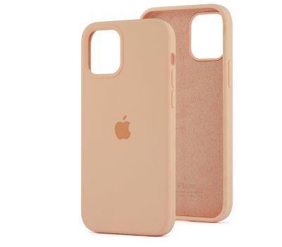 Чохол для iPhone 12/12 Pro Square Full silicone помаранчевий / grapefruit