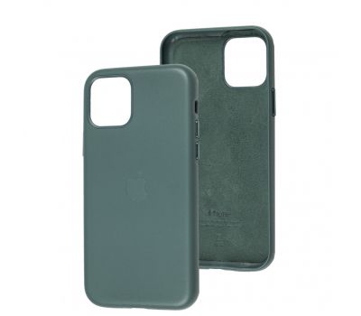 Чохол для iPhone 11 Pro Leather classic Full pine green