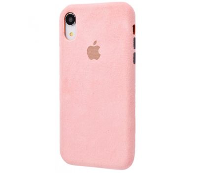 Чохол для iPhone Xs Max Alcantara 360 "pink sand" 3428355