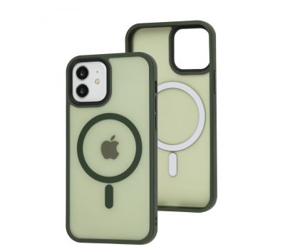 Чохол для iPhone 12 / 12 Pro WAVE Matte Insane MagSafe green