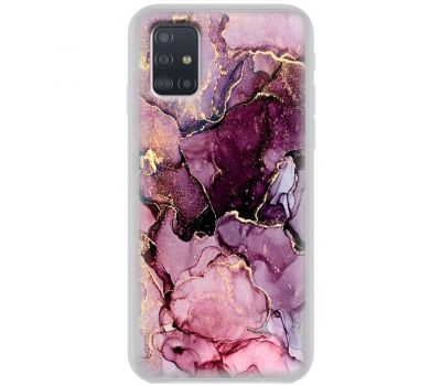 Чохол для Samsung Galaxy A51 (A515) MixCase мармур рожевий