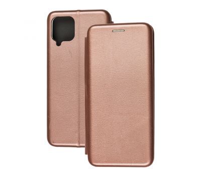 Чохол книжка Premium для Samsung Galaxy A22 (A225) рожево-золотистий
