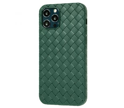 Чохол для iPhone 12 / 12 Pro Weaving case зелений